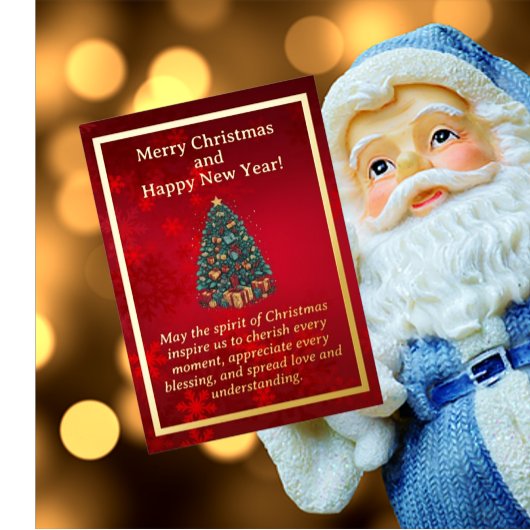 カラフルクリスマスツリー箔カード 箔シーズンカード