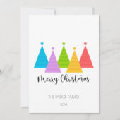 カラフルクリスマスツリー シーズンカード (正面)