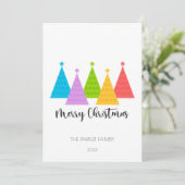 カラフルクリスマスツリー シーズンカード (スタンド正面)