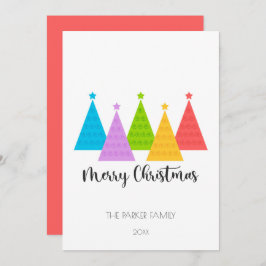 カラフルクリスマスツリー シーズンカード