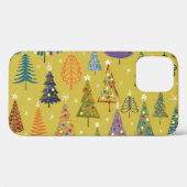 カラフルクリスマスツリー:フェスティバルの背景。 Case-Mate iPhoneケース (裏面 (横))