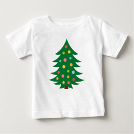 カラフルクリスマスツリーTシャツ ベビーTシャツ