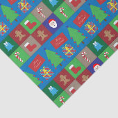 カラフルクリスマスパターンティッシュペーパー 薄葉紙 (詳細)