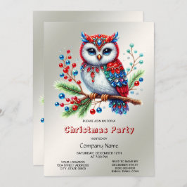 カラフルクリスマスパーティの招待状 招待状