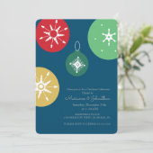 カラフルクリスマスパーティーオーナメント 招待状 (スタンド正面)
