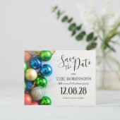 カラフルクリスマスパーティー保存日 案内ポストカード (スタンド正面)