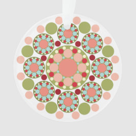 カラフルクリスマスフェスティバルフラワーホリデーフォト オーナメント