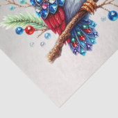 カラフルクリスマスフクロウティッシュペーパー 薄葉紙 (詳細)