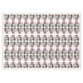 カラフルクリスマスフクロウホリデーテーブルクロス テーブルクロス (正面(横))