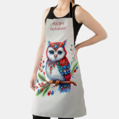 カラフルクリスマスフクロウ エプロン (インサイチュ)