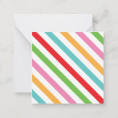 カラフルクリスマスプレゼントのエンクロージャカード ノートカード (裏面)