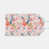 カラフルクリスマスプレゼントラベル ギフトタグ (正面(横))