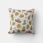 カラフルクリスマスプレゼント クッション (正面)