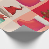 カラフルクリスマスプレゼント ラッピングペーパー (角)