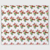 カラフルクリスマスベルレトロクリスマスギフト ラッピングペーパー (フラット)