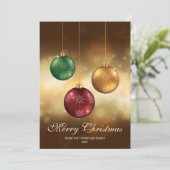 カラフルクリスマスボーカスタムブル文字 シーズンカード (スタンド正面)