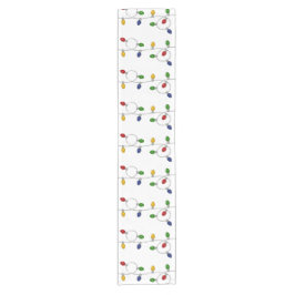 カラフルクリスマスライトテーブルランナー ショートテーブルランナー