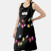 カラフルクリスマスライトモノグラム エプロン (インサイチュ)