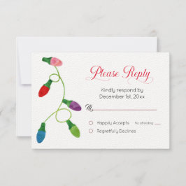 カラフルクリスマスラ結婚イトの返信カード