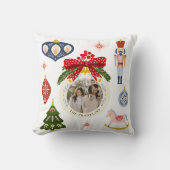 カラフルクリスマス写真化粧枕 クッション (正面)