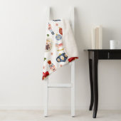 カラフルクリスマス写真装飾シェルパブランケット シェルパブランケット (インサイチュ)