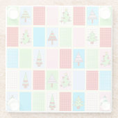 カラフルクリスマス広場 ガラスコースター (裏面)