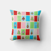 カラフルクリスマス広場 クッション (正面)