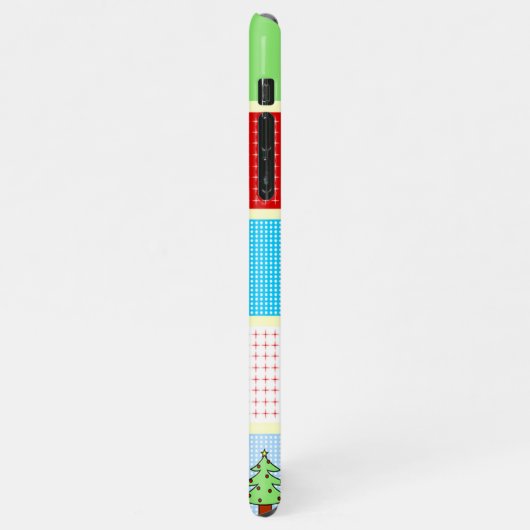 カラフルクリスマス広場 iPhoneケース (左側)