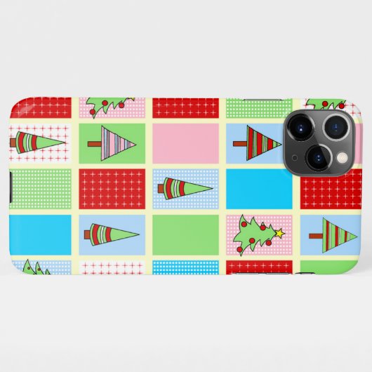 カラフルクリスマス広場 iPhoneケース (裏面横)