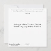 カラフルクリスマス恵みかわいいフェスティバルネズミ シーズンカード (裏面)