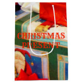 カラフルクリスマス抱き枕II ミディアムペーパーバッグ (裏面)