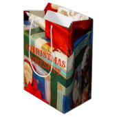 カラフルクリスマス抱き枕II ミディアムペーパーバッグ (裏面アングル)