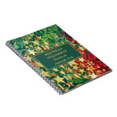 カラフルクリスマス星抽象芸術パーソナライズされた ノートブック (右側)