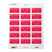 カラフルクリスマス水色ジンジャーブレッドCookie ラベル (フルシート)