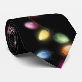 カラフルクリスマス灯 ネクタイ (ロール)
