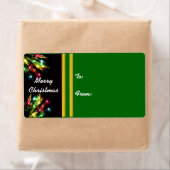 カラフルクリスマス縁ど光 ラベル (インサイチュ)