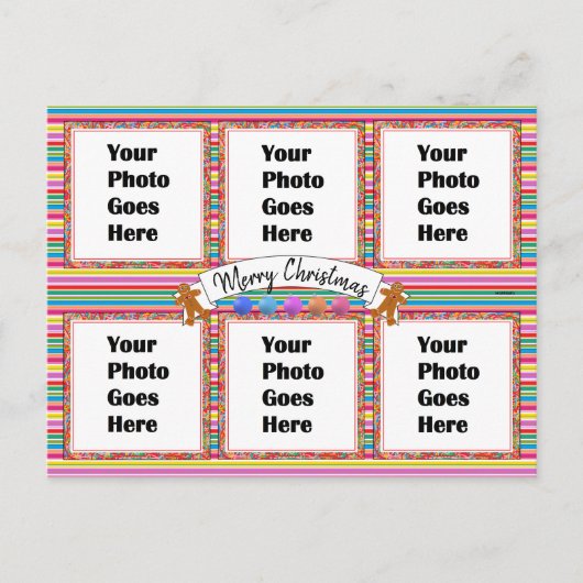 カラフルクリスマス葉書HAMbWG ポストカード (正面)