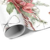 カラフルクリスマス記号パターン ラッピングペーパー (ロールコーナー)