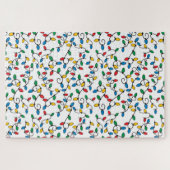 カラフルクリスマス電球パターン困難 ジグソーパズル (横)