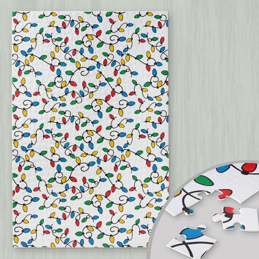 カラフルクリスマス電球パターン困難 ジグソーパズル