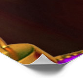 カラフルクリスマス飾り ポスター (角)