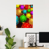 カラフルクリスマス飾り ポスター (ホームオフィス)