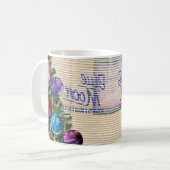 カラフルクリスマス・オフィス・マグカップ – 両面 コーヒーマグカップ (正面左)