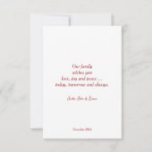 カラフルクリスマス。 カード (裏面)