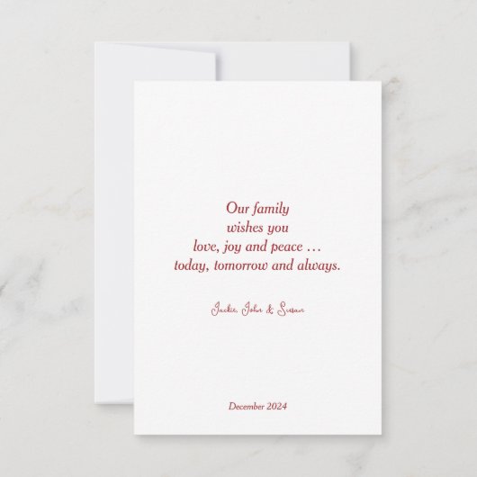 カラフルクリスマス。 カード (裏面)