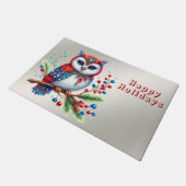 カラフルクリスマス ドアマット (アングル)