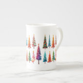 カラフルクリスマス ボーンチャイナマグカップ (正面右)