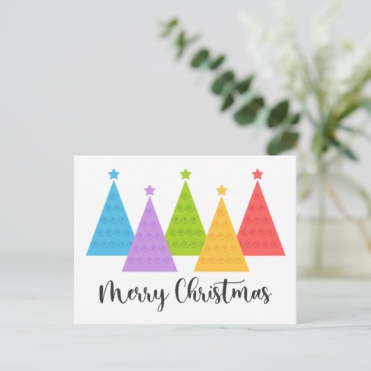 カラフルクリスマス ポストカード (スタンド正面)