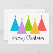カラフルクリスマス ポストカード (正面/裏面)