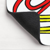 カラフルクリップ小学校のカラー マウスパッド (コーナー)